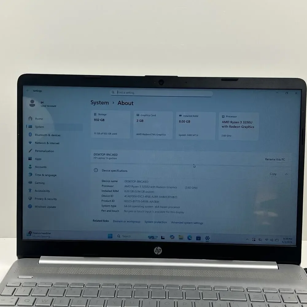 HP 15-gw0023od 15.6
